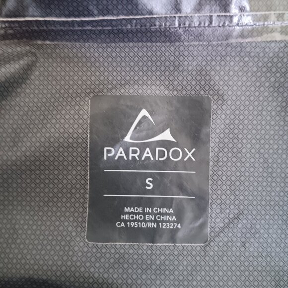 Paradox Women's Black Green Polka Dot Rain Jacket Size S - Picture 13 of 16
